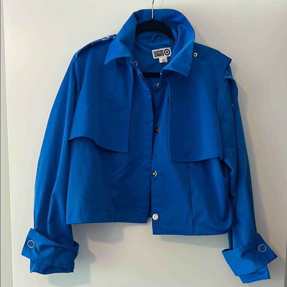 Target Blue Trench Coat with Structured Silhouette